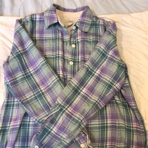 LL bean fleece flannel